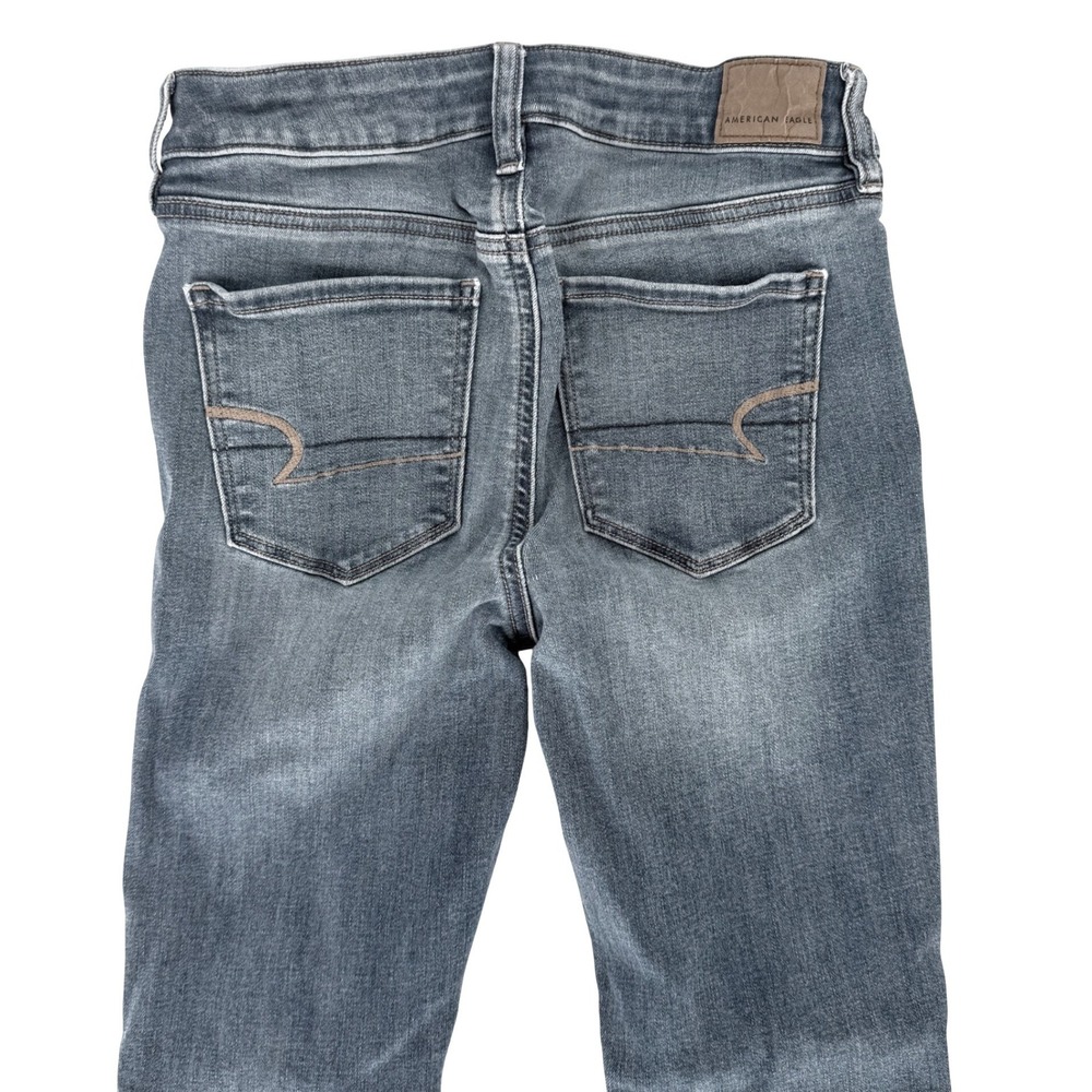 American Eagle Outfitters Womens Skinny Jeans Next Level Stretch Denim Size 4 - Picture 5 of 12